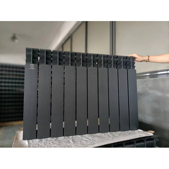 Биметаллический радиатор KUBBER KUB-500B/80 Black, изображение 3