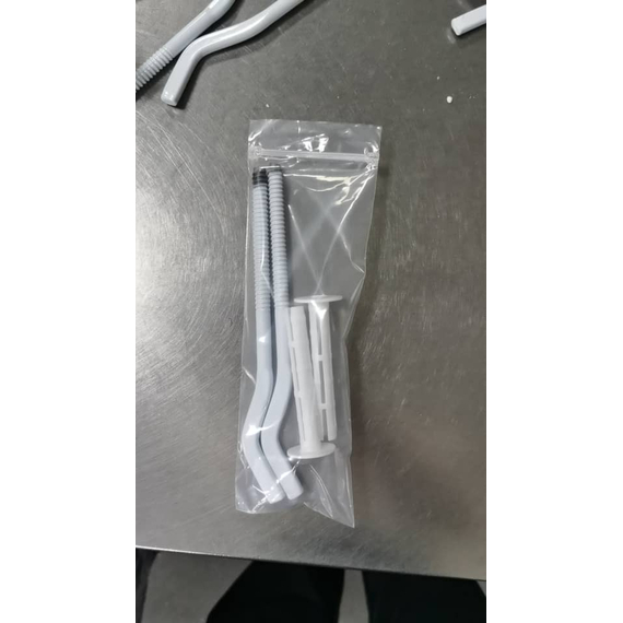 4elementsКронштейны для монтажа радиаторов Calvetto 7*170mm Белые (пара)