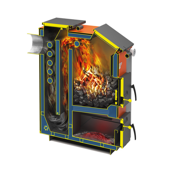 Твердотопливный котел 22 кВт Теплодар Куппер ЭКСПЕРТ-22, изображение 2