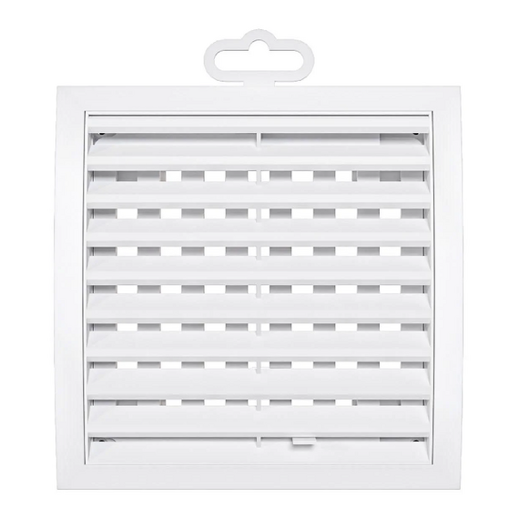 4elementsРегулируемая вытяжная вентиляционная решетка Mistral 15х15 White, изображение 2