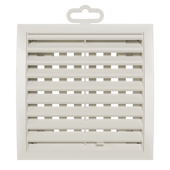 4elementsРегулируемая вытяжная вентиляционная решетка Mistral 15х15 Ivory, изображение 2