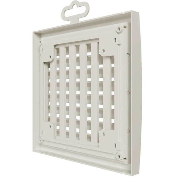 4elementsРегулируемая вытяжная вентиляционная решетка Mistral 15х15 Ivory, изображение 3