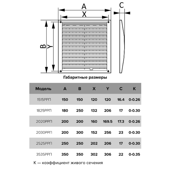 4elementsРегулируемая вытяжная вентиляционная решетка Mistral 20x20 White, изображение 5