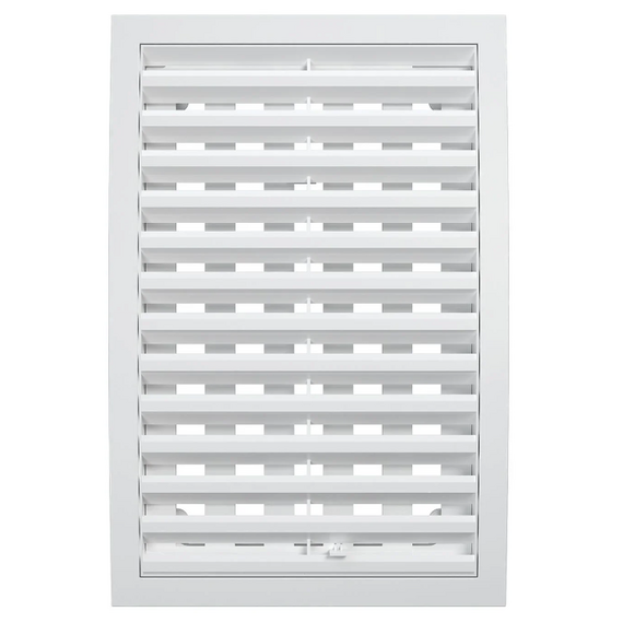 4elementsРегулируемая вытяжная вентиляционная решетка Mistral 20х30 White, изображение 2