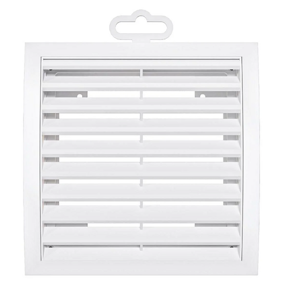 Вытяжная вентиляционная решетка из АБС-пластика Mistral 15х15 White, изображение 2