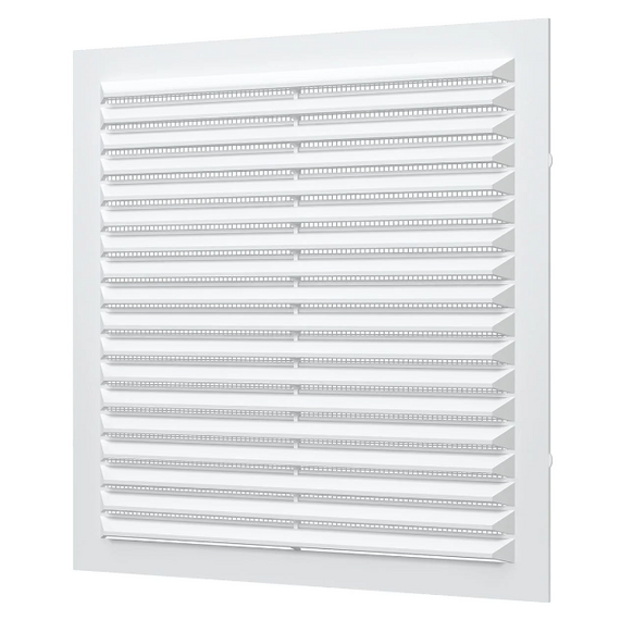 Вытяжная вентиляционная решетка с сеткой Mistral 19x19 White