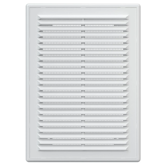 Вытяжная вентиляционная решетка с сеткой и рамкой Mistral 18х25 White, изображение 2