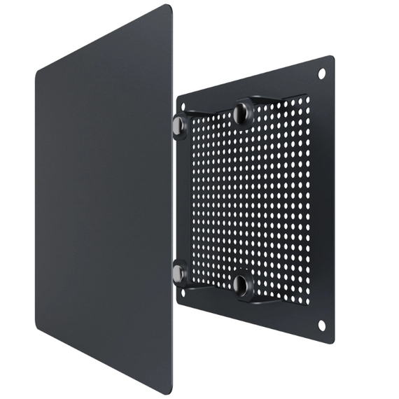 Решетка вентиляционная RVM Gray 140х140 сетка разъемная на магнитах  окраш сталь Promistral, изображение 3