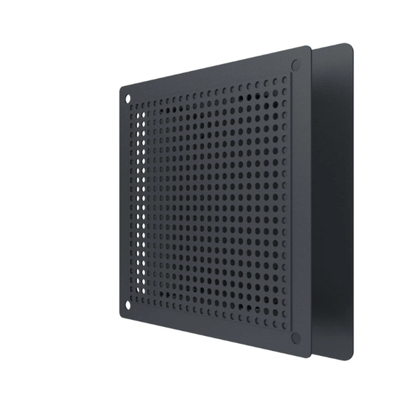 Решетка вентиляционная RVM Gray 140х140 сетка разъемная на магнитах  окраш сталь Promistral, изображение 4