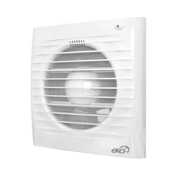4elementsОсевой вытяжной вентилятор с сеткой и датчиком влажности ERA 6S HT D150 White, изображение 3