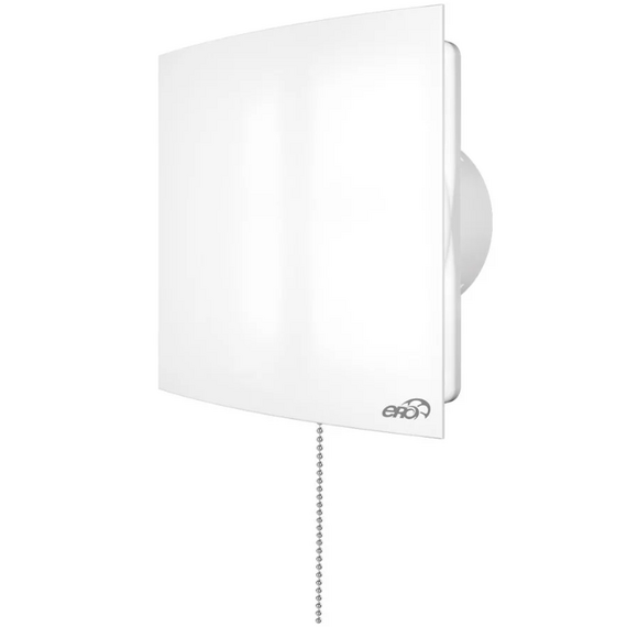 4elementsОсевой вытяжной вентилятор с обратным клапаном и выключателем ERA Quadro 4C-02 D100 White