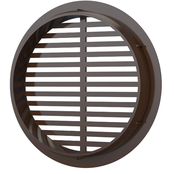 4elementsДверная переточная решетка с фланцем ProMistral D50 (4 штуки) Brown, изображение 5