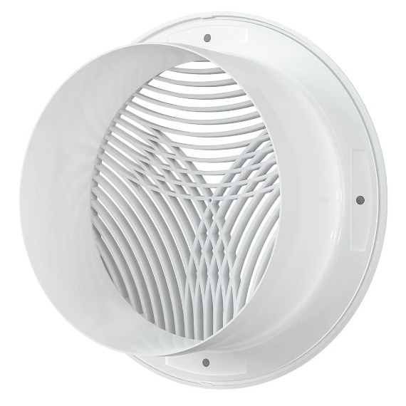 Круглая вытяжная вентиляционная решетка Mistral D125 White, изображение 4