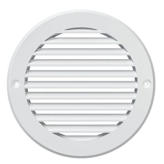 Круглая вытяжная вентиляционная решетка Mistral D120 White, изображение 2