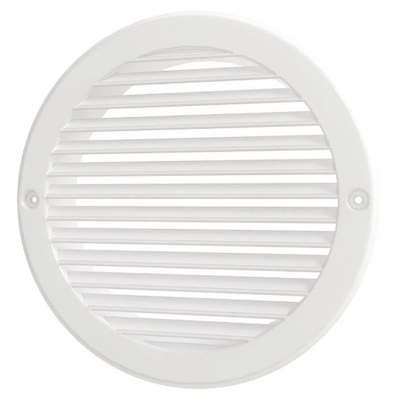 Круглая вытяжная вентиляционная решетка Mistral D160 White