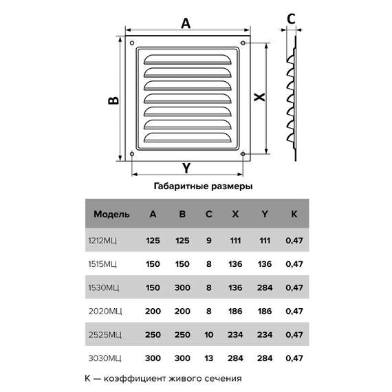 Вытяжная стальная вентиляционная решетка с сеткой Mistral 15x15 Silver, изображение 5