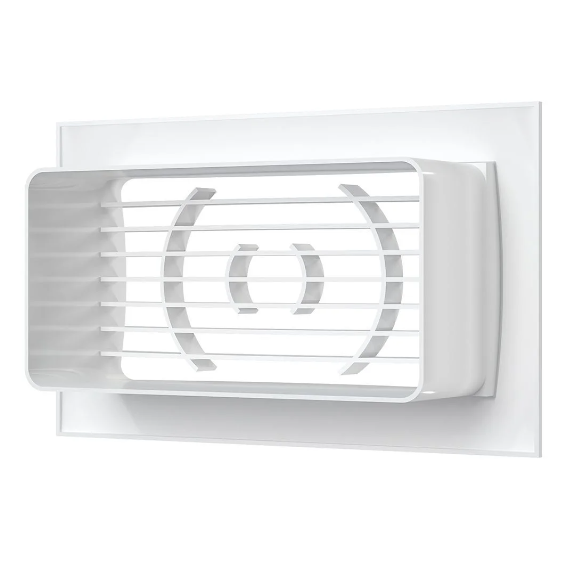 4elementsGrila pentru ventilatie din ABS-plastic cu flansa Era 15o9 White, изображение 4