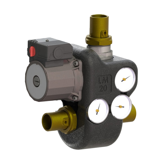 4elementsТермостатический узел с насосом Laddomat 20  R25  57С