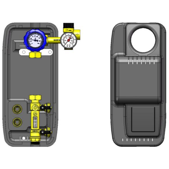 Циркуляционная группа без насоса прямая Novasfer NOVASOL MONO 6 bar 2-12 l/min