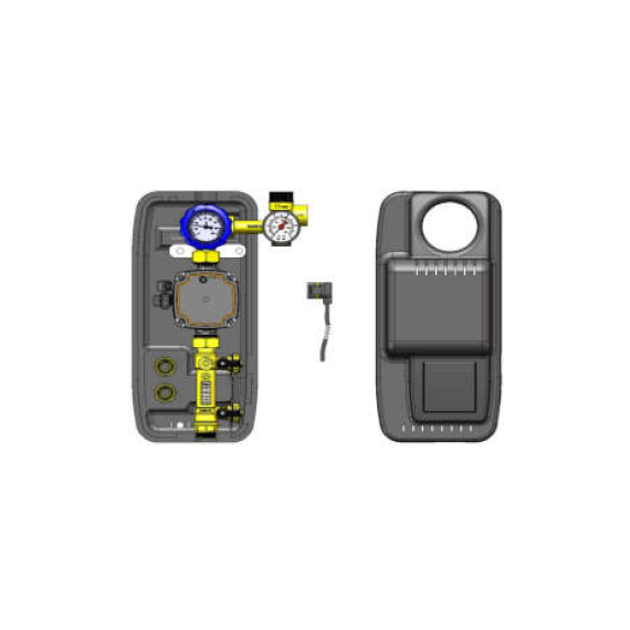 Циркуляционная группа без насоса прямая Novasfer NOVASOL MONO 6 bar 2-12 l/min, изображение 2