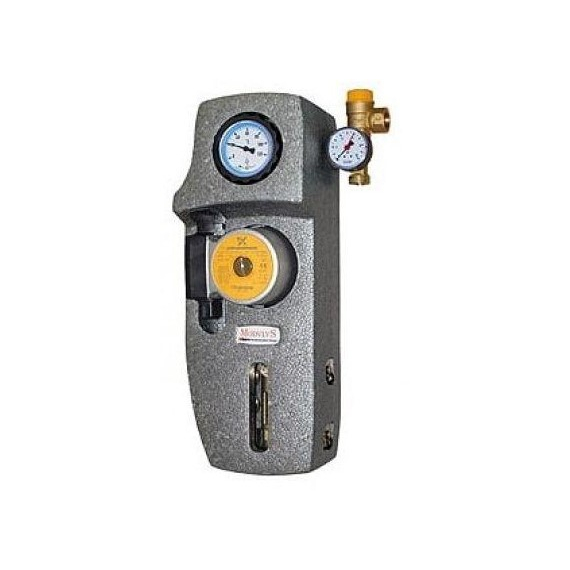 Циркуляционная группа без насоса прямая Novasfer NOVASOL MONO 6 bar 2-12 l/min, изображение 3