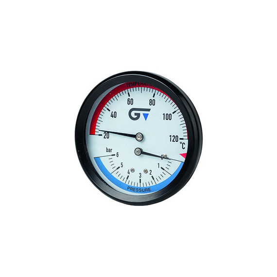4elementsТермоманометр 0-6 бар. центральный Genebre