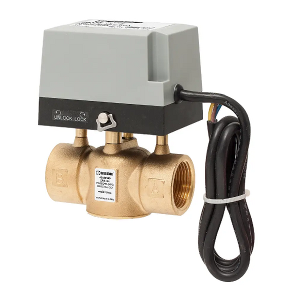 4elementsZRS124 Моториз. зонный клапан 230VAC 2-P 15-3.2 G1/2" ESBE