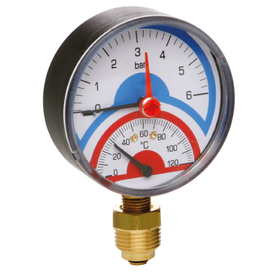 4elementsТермоманометр 0-6 Атм. боковой ICMA