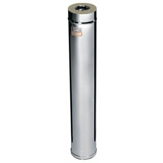4elementsСэндвич дымоход двустенный 1м Ferrum (430/0,5) D115х200, изображение 2