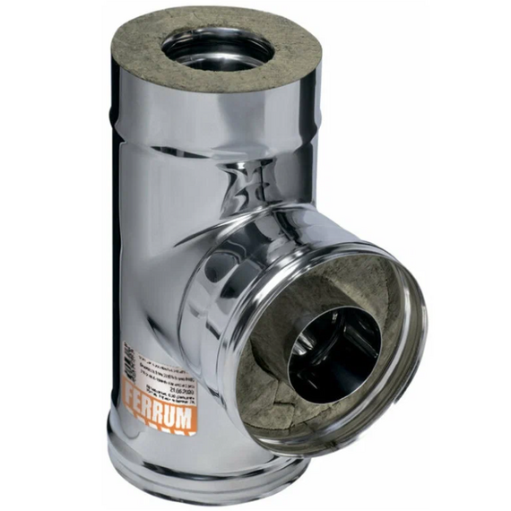 4elementsСэндвич-тройник для дымохода 90° Ferrum (430/0,8) D150x210