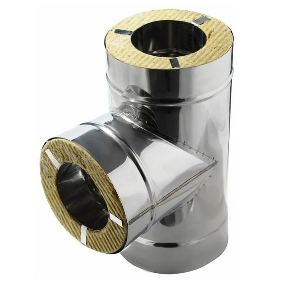 4elementsСэндвич-тройник для дымохода 90° Ferrum (430/0,8) D150x210, изображение 10