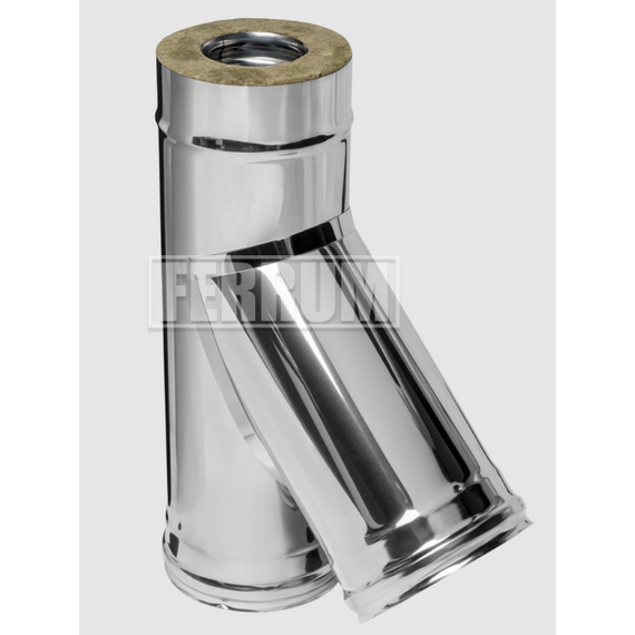 Сэндвич-тройник для дымохода 135° Ferrum (430/0,5) D180x280, изображение 4