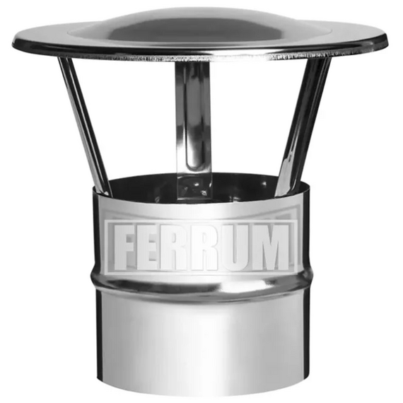 Зонт-К для дымохода Ferrum D115 (0,5мм), изображение 2
