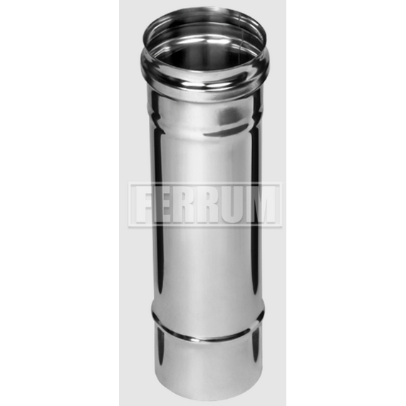 4elementsОдностенный дымоход 0,25м Ferrum D130 (0,5мм), изображение 3