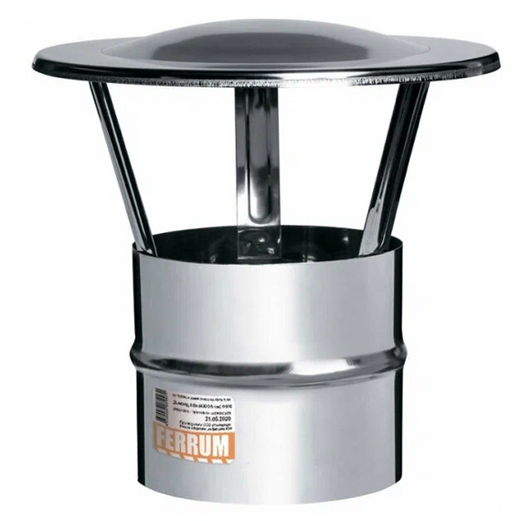 Зонт-К для дымохода Ferrum D130 (0,5мм)