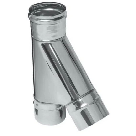 Тройник-К на 135° для одностенного дымохода Ferrum D130 (0,5 мм), изображение 2