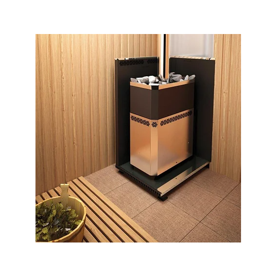 Печь для бани Теплодар РУСЬ-18 ЛНЗП Профи Панорама 1.1 (без двери и обрамления) 18 kW, изображение 6