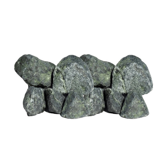 Камень серпентинит обвалованный ОК (10 кг, ведро, мытый)