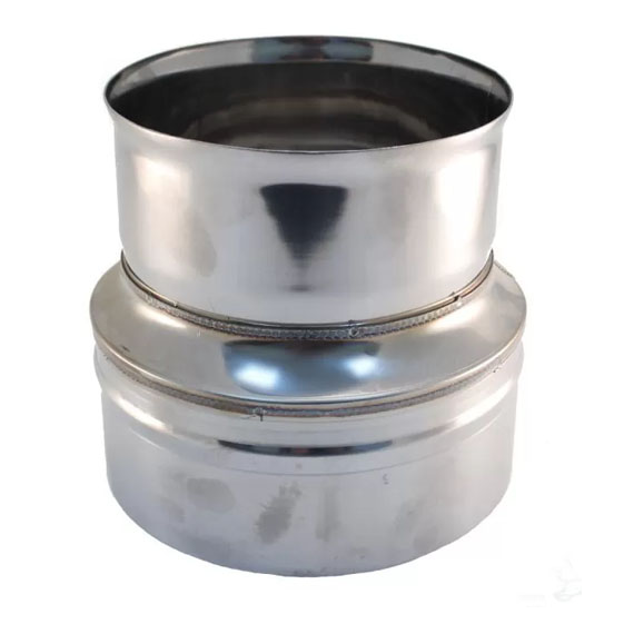 Переходник ПМ для дымохода Ferrum D120П-130М (0,5мм), изображение 5