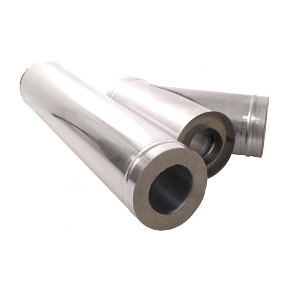 Сэндвич дымоход двустенный 0,5м Теплодар D115х200 з/н, изображение 6