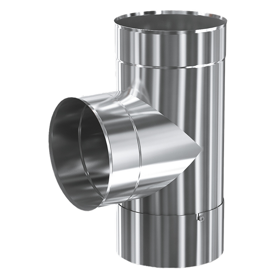 4elementsКолено угол с ревизией на 90° для дымохода Теплодар Профи D150