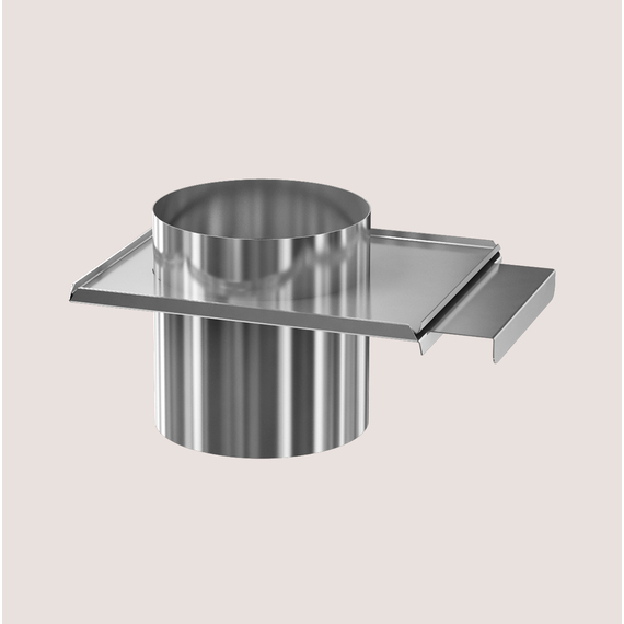 Шибер-задвижка для дымохода Теплодар Профи D115 (0,8мм), изображение 2