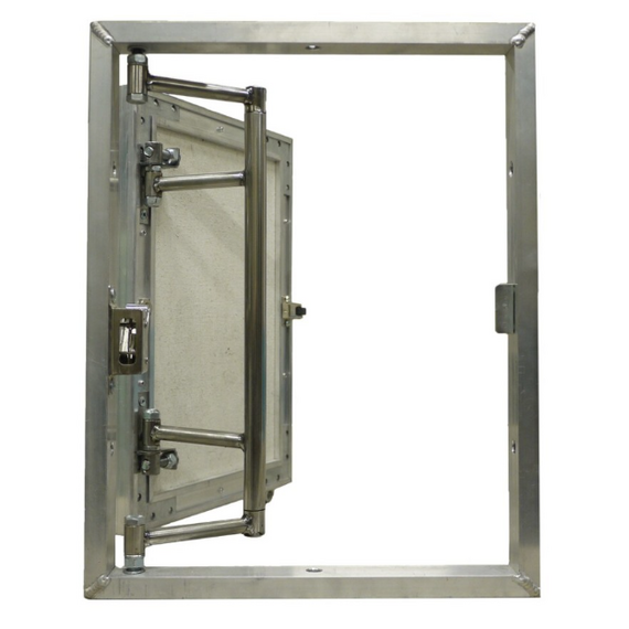 Люк алюминиевый под плитку распашной 400х600
