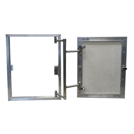 Люк алюминиевый под плитку распашной 400х600, изображение 2