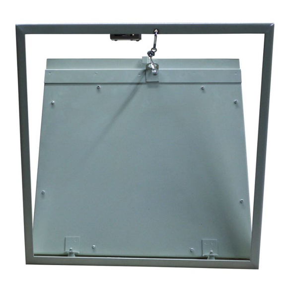 Люк стальной откидной 300х500