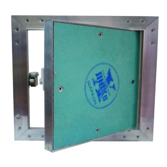 Люк алюминиевый под покраску (уголок) 600х600, изображение 2