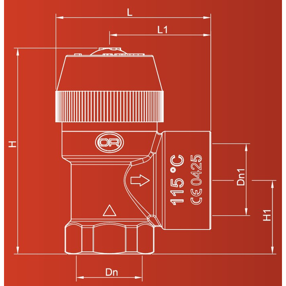 4elementsКлапан предохранит. LIGHT 1.5 Бар 1/2 FF OR, изображение 3