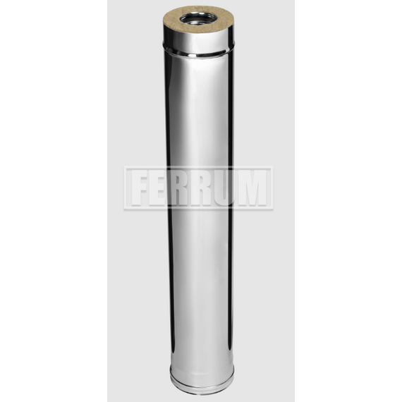 4elementsСэндвич дымоход двустенный 1м Ferrum (430/0,5) D115х200, изображение 10