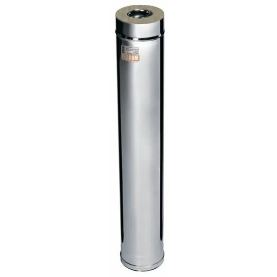 Сэндвич дымоход двустенный 1м Ferrum (430/0,8) D115х200, изображение 2