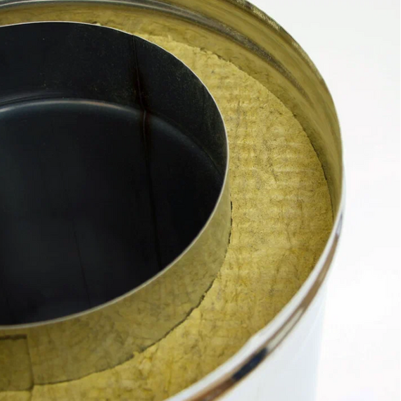 Сэндвич-тройник для дымохода 90° Ferrum (430/0,5) D130x200, изображение 6